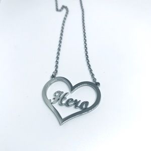 A Hero’s Heart Titanium Stainless Steel Necklace